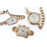 LADIES WRISTWATCHES comprising 9ct gold Rotary wristwatch with 9ct gold bracelet, 10.3gms,