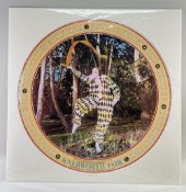 KNEBWORTH FAIR 1976 POSTER, colour printed with semi transparent dancing Harlequin holding 'All