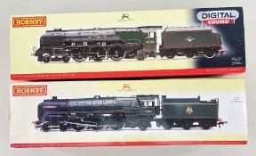 TWO HORNBY 00 GAUGE STEAM LOCOMOTIVES; R2846 Early Standard Class Clan Buchanan 72000 4-6-2 loco and