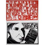 ‡ PAUL PETER PIECH two-colour lithograph