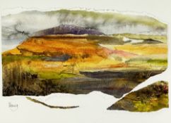 ‡ MEURIG JENKINS watercolour and collaged construction