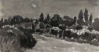 ‡ SIR KYFFIN WILLIAMS RA ink and wash