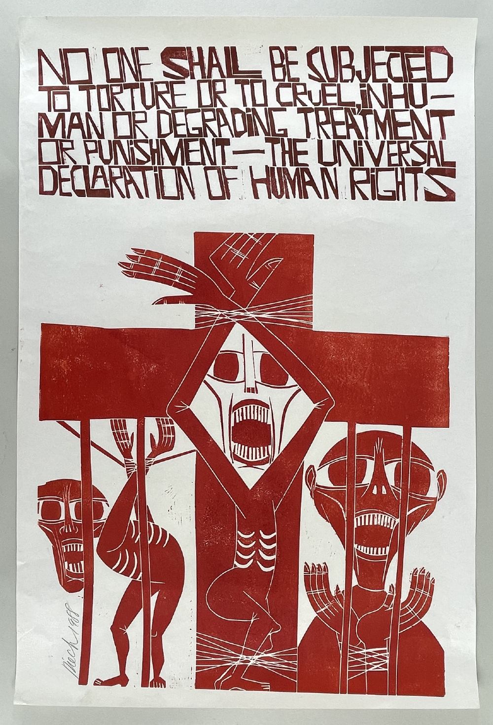 ‡ PAUL PETER PIECH two-colour lithograph - Image 2 of 2