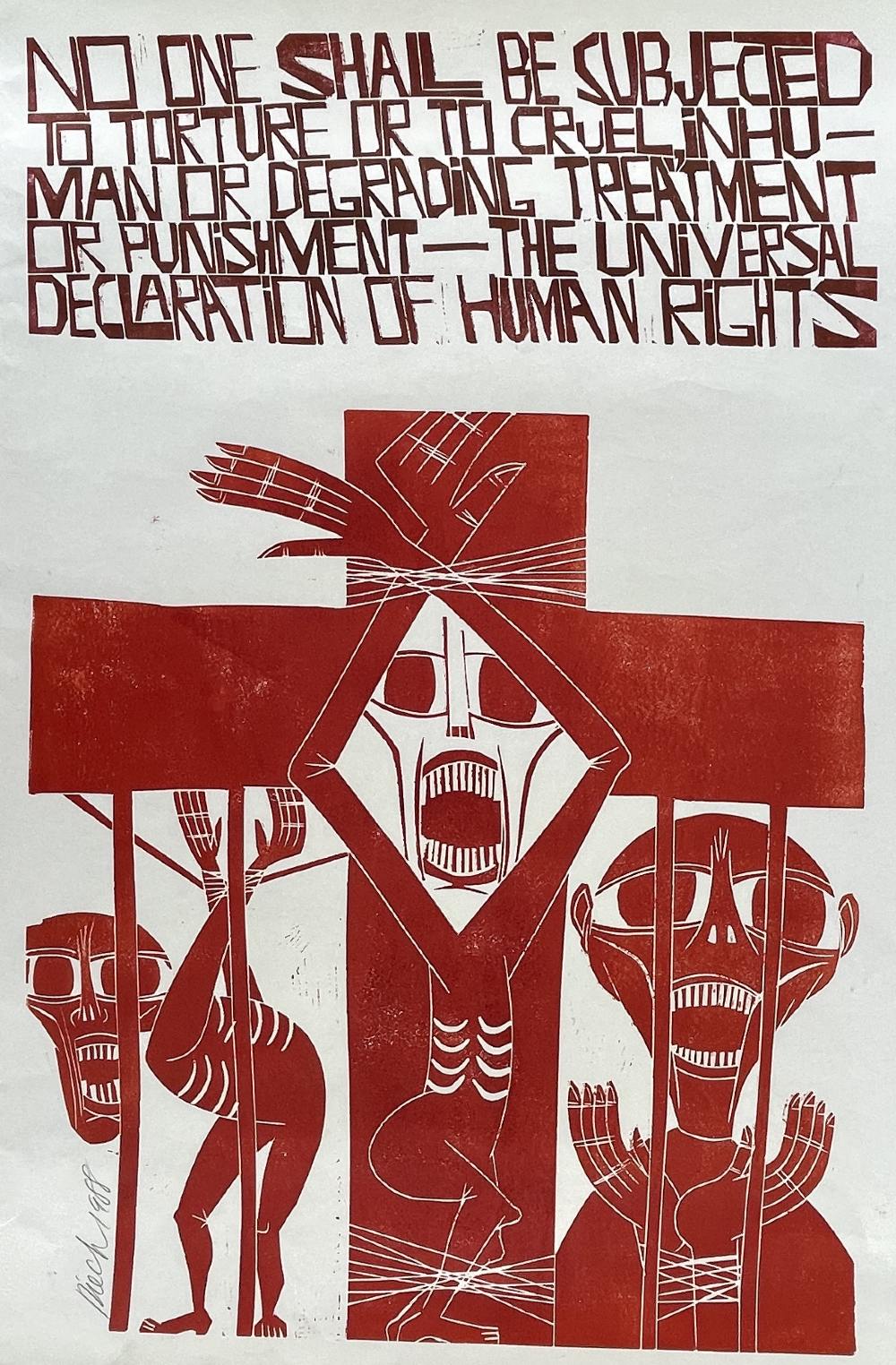 ‡ PAUL PETER PIECH two-colour lithograph