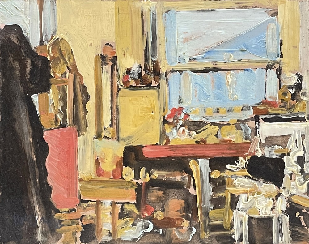 ‡ BOB EVANS oil on board