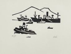 ‡ SIR KYFFIN WILLIAMS RA limited edition artist proof linocut of 80