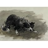 ‡ SIR KYFFIN WILLIAMS RA colourwash and pencil