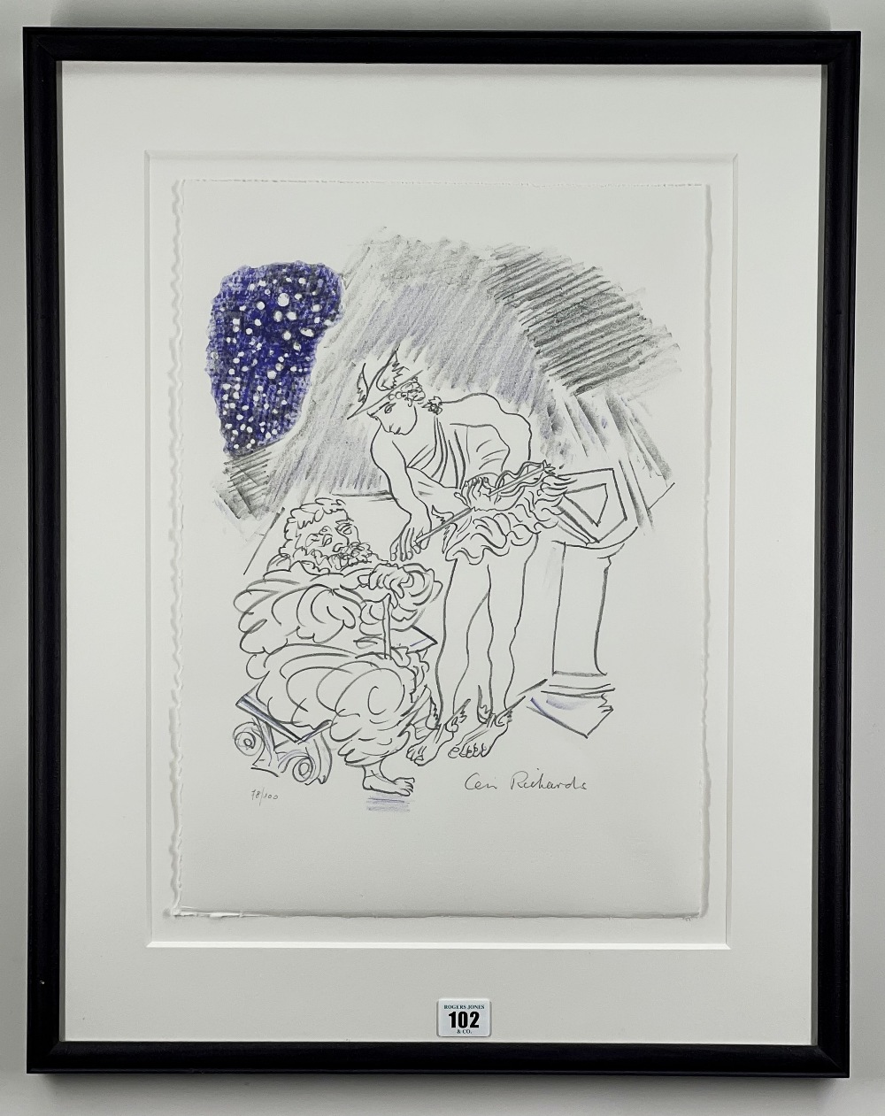 ‡ CERI RICHARDS CBE Curwen Studio limited edition (78/100) lithograph - Image 2 of 2