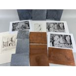 ‡ EDGAR HOLLOWAY copper / steel printing plates & prints