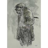 ‡ SIR KYFFIN WILLIAMS RA watercolour and pencil