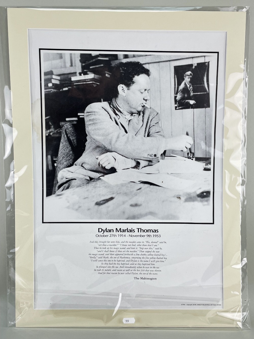 LEE MILLER / JOHN DEAKIN / UNKNOWN Dylan Thomas photographic posters - Image 2 of 4