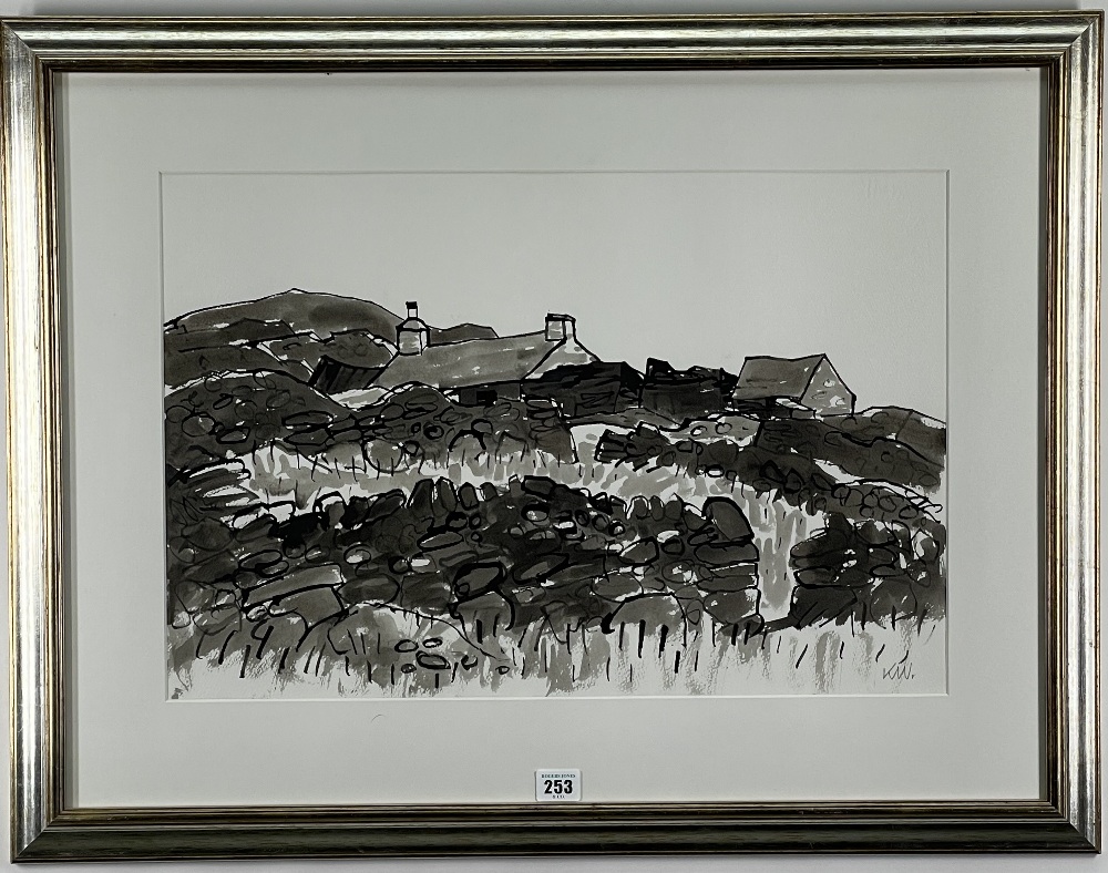 ‡ SIR KYFFIN WILLIAMS RA ink and wash - Image 2 of 2