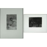 ‡ HARRY HOLLAND two artist's proof monochrome prints