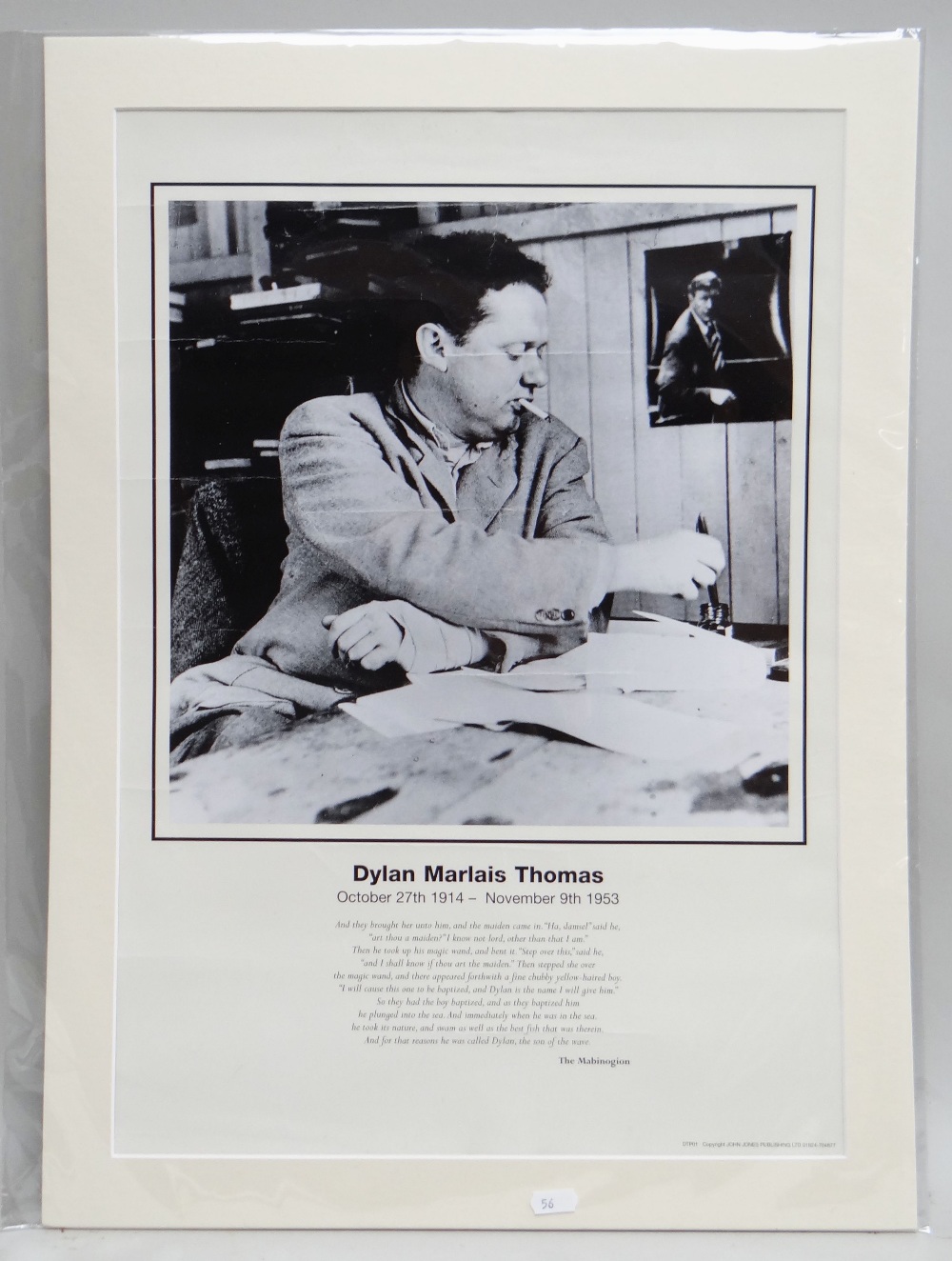 JOHN JONES PUBLISHING / UNKNOWN Dylan Thomas posters - Image 3 of 3