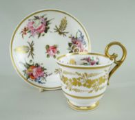 NANTGARW PORCELAIN COFFEE CUP & SAUCER c.1818-1820