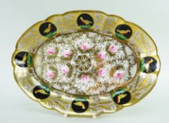 NANTGARW PORCELAIN OVAL DISH c.1817-1820