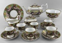 SWANSEA PORCELAIN PART TEA SET 1815-1817