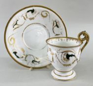 SWANSEA PORCELAIN CABINET CUP & SAUCER c.1815-1817
