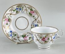 SWANSEA PORCELAIN CUP & SAUCER c.1816-1820