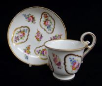 NANTGARW PORCELAIN CUP & SAUCER c.1820