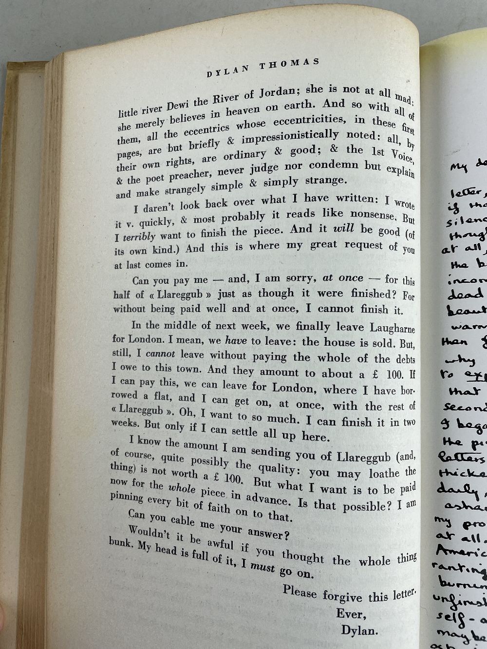 DYLAN THOMAS: FIRST PRINTING OF UNDER MILK WOOD & OTHER 1ST EDITIONS - Image 6 of 13