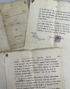 BOXING HISTORY TYPED & SIGNED BOXING CONTRACT FOR THE LEGENDARY WELSH FLYWEIGHT JIMMY WILDE (1892-19
