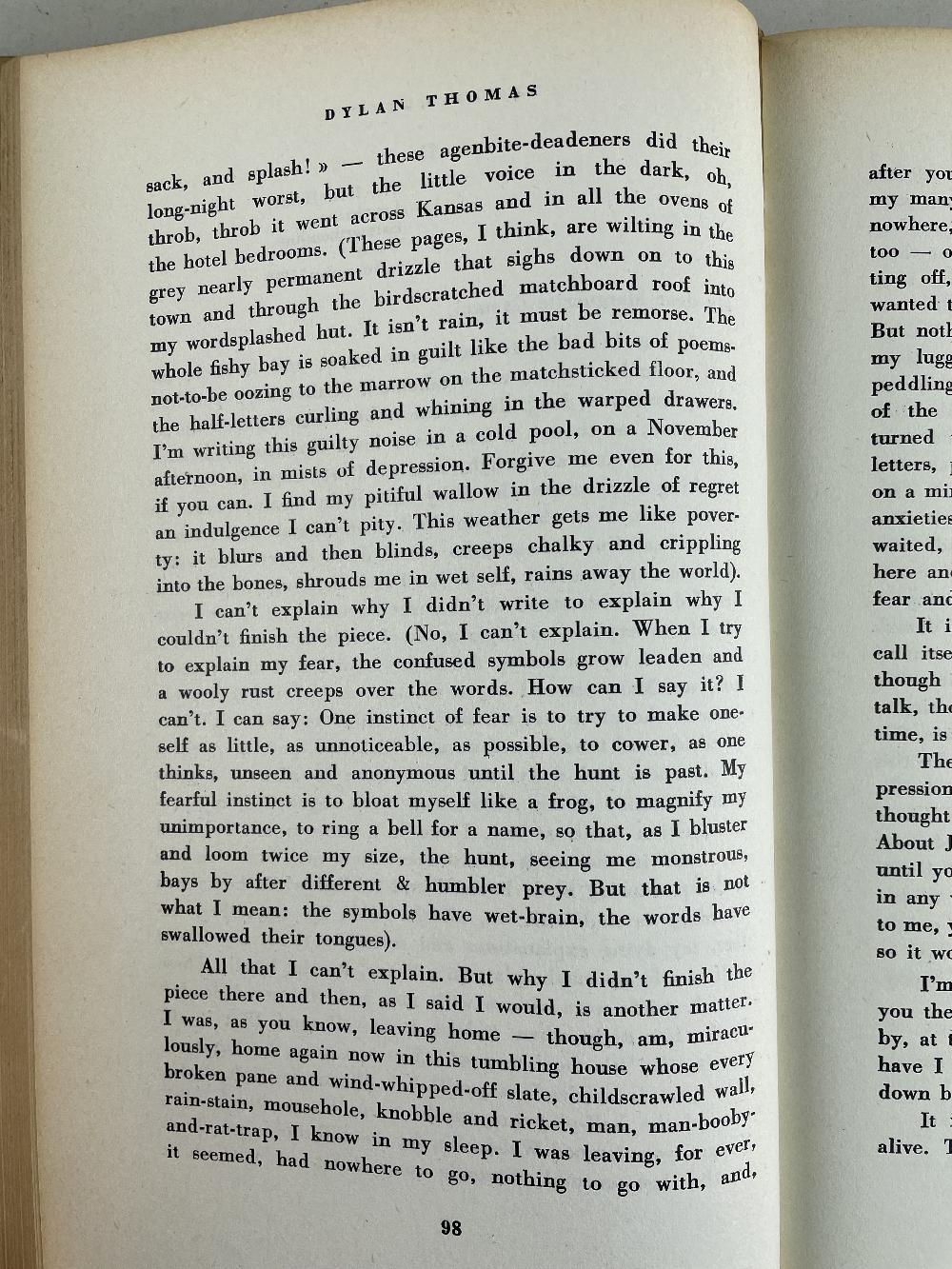 DYLAN THOMAS: FIRST PRINTING OF UNDER MILK WOOD & OTHER 1ST EDITIONS - Image 9 of 13