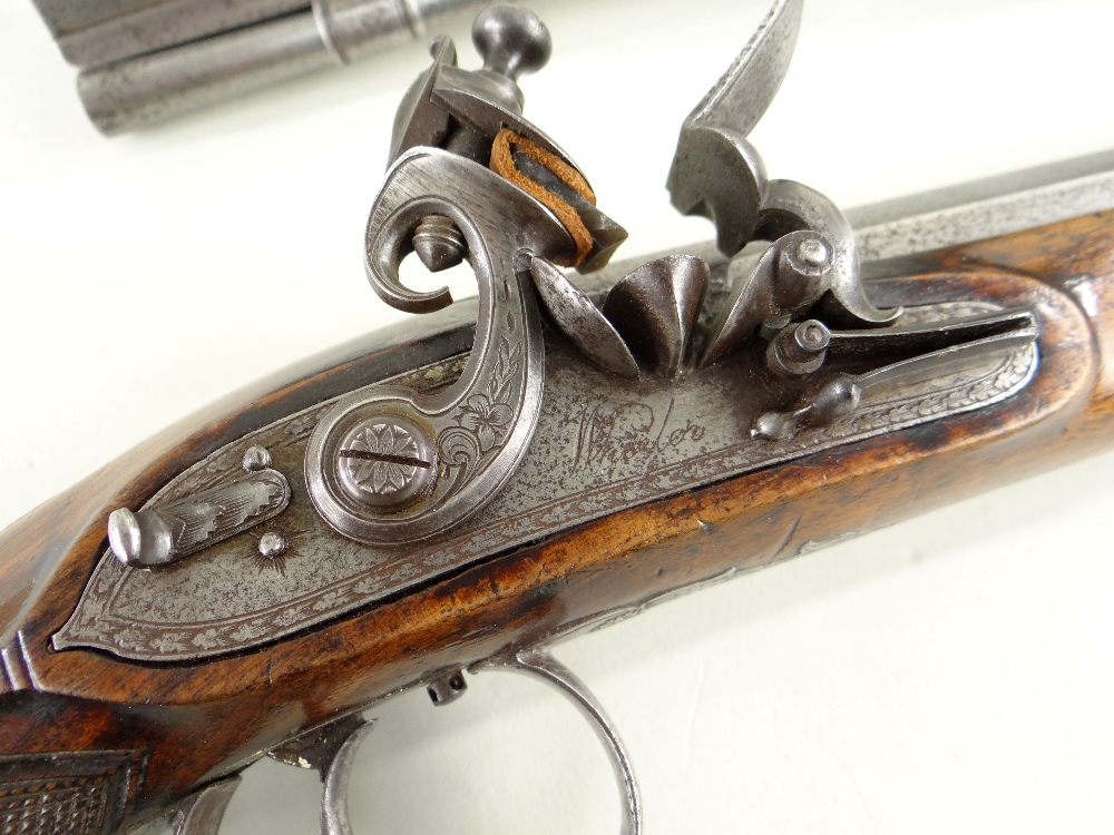 PAIR OF FLINTLOCK DUELLING PISTOLS BY WHEELER, early 19th Century - Image 14 of 14