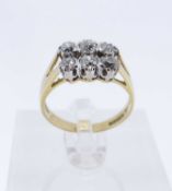 18CT GOLD SIX STONE DIAMOND RING