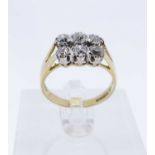 18CT GOLD SIX STONE DIAMOND RING