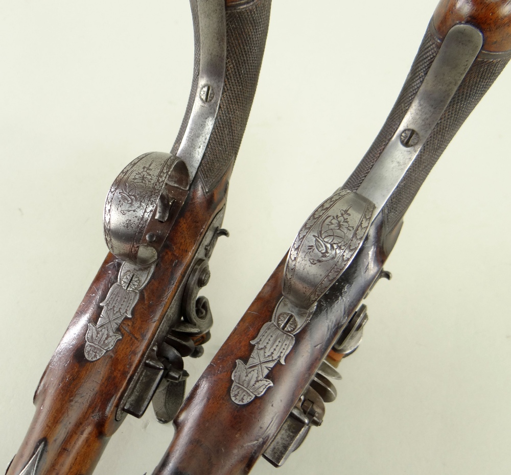 PAIR OF FLINTLOCK DUELLING PISTOLS BY WHEELER, early 19th Century - Image 11 of 14