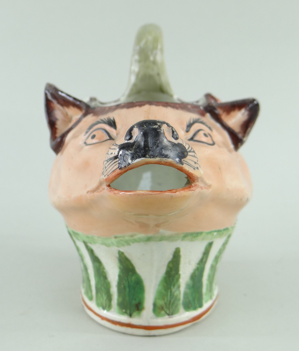 STAFFORDSHIRE PEARLWARE FOX AND GOOSE SAUCEBOAT c. 1820 - Image 9 of 14