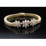 YELLOW GOLD DIAMOND ENCRUSTED BRACELET