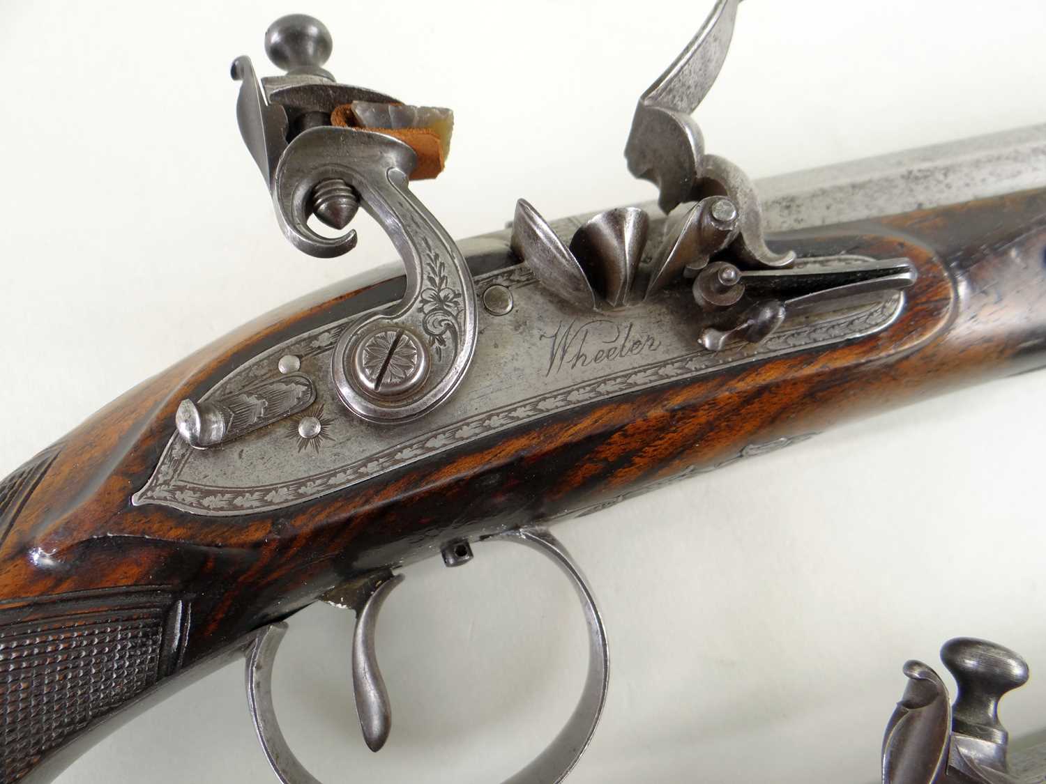 PAIR OF FLINTLOCK DUELLING PISTOLS BY WHEELER, early 19th Century - Image 2 of 14