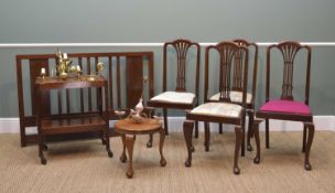 ASSORTED OCCASIONAL FURNITURE, including tea trolly, two ceiling lights, circular table, 4 dining