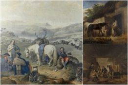 THREE 19TH CENTURY PRINTS, comprising AFTER JOHN FREDERICK HERRING & HENRY BRIGHT, lithograph with