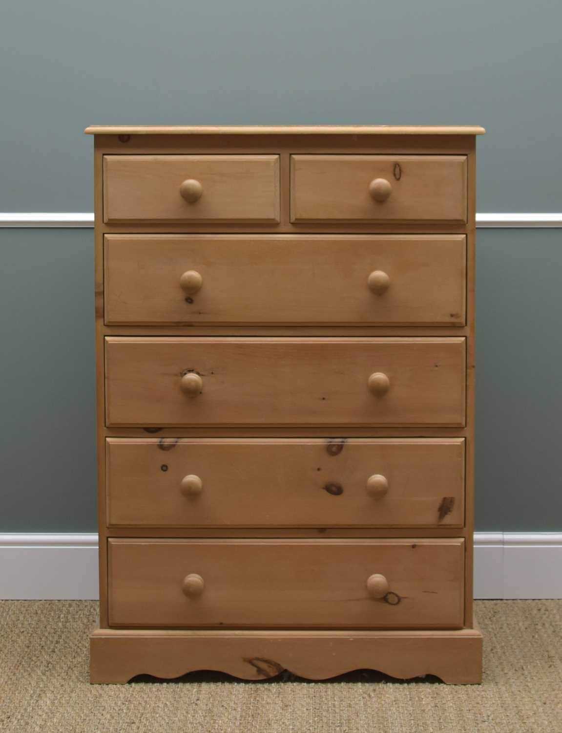 ASSORTED MODERN PINE BEDROOM FURNITURE, comprising six-drawer chest, three bedside cupboards, - Image 3 of 4