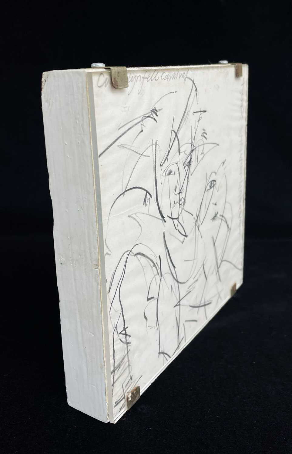 ‡ JOHN UZZELL EDWARDS pencil drawing - entitled 'Carnival', signed, 15 x 15cmsProvenance: estate - Image 2 of 2