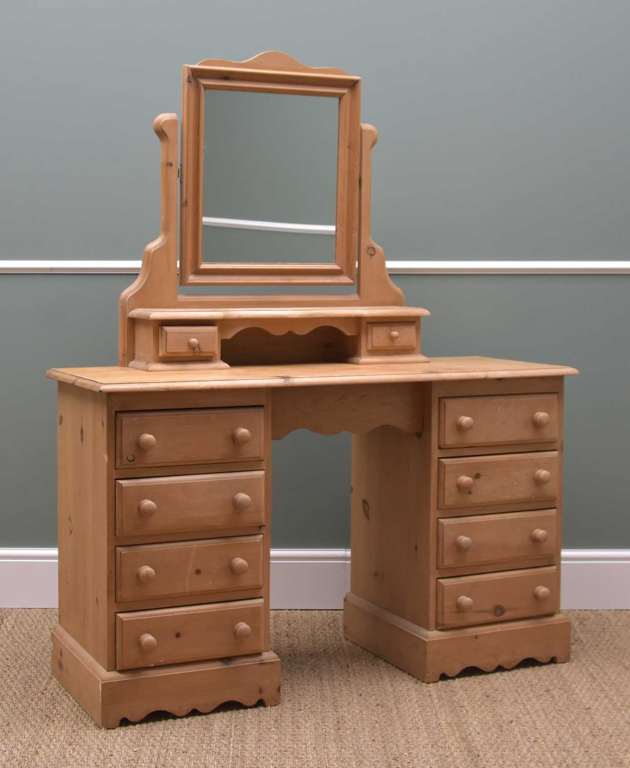 ASSORTED MODERN PINE BEDROOM FURNITURE, comprising six-drawer chest, three bedside cupboards, - Image 2 of 4
