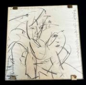 ‡ JOHN UZZELL EDWARDS pencil drawing - entitled 'Carnival', signed, 15 x 15cmsProvenance: estate