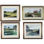 ‡ AFTER GRAHAM W. BAXTER/TERRY HARRISON Golfing colour prints - 'Augusta', signed and numbered in