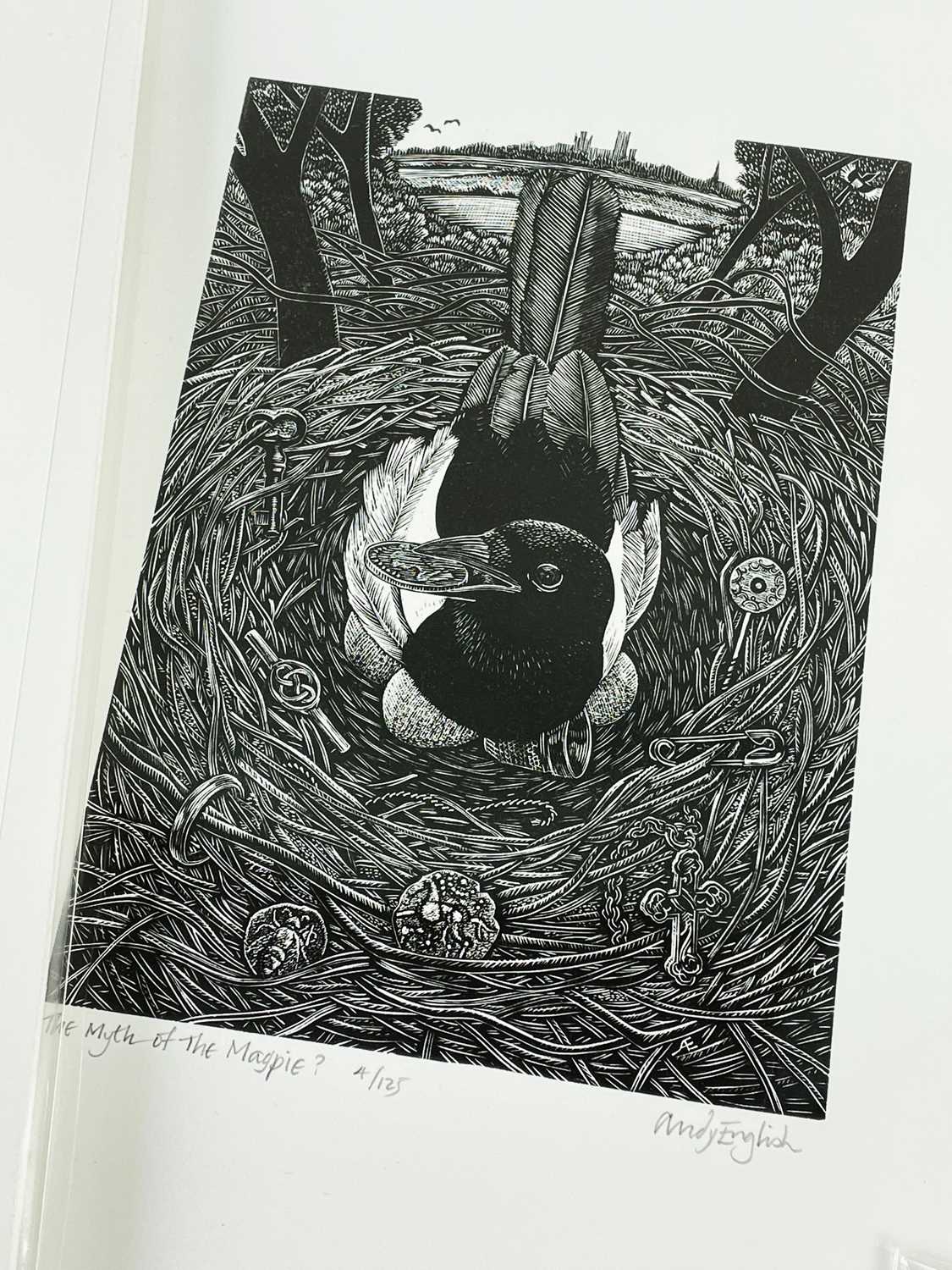 ‡ AFTER ANDY ENGLISH nine limited edition monochrome prints - 'Myth of the Magpie?' 4/125, (I) 17. - Image 8 of 10