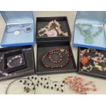 ASSORTED MODERN JEWELLERY comprising 'The Jewellery Channel' beads, necklaces ETC