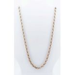 9CT GOLD NECKLACE, 50cms long, 8.8gms Provenance: private collection Swansea, consigned via our