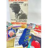 INTERESTING COLLECTION RUBGY MEMORABILIA, including miniature leather Gilbert ball signed by the