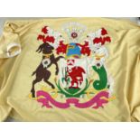 MODERN CITY OF CARDIFF EMBROIDERED BANNER, 98 x 185cm