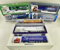 SEVEN DIECAST 1:50 SCALE MODELS OF COMMERCIAL LORRIES, including WSI Collectibles 'Prestons of