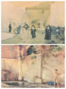 WILLIAM RUSSELL FLINT unsigned prints (7) - all in matching mounts and frames