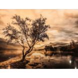 ANDY TEESDALE (ORIEL Y CASTELL) original framed photograph (97/250) - Sunrise over Llyn Padarn.