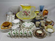 VINTAGE & LATER MIXED POTTERY, PORCELAIN & GLASSWARE GROUP, a good mixed quantity to include a